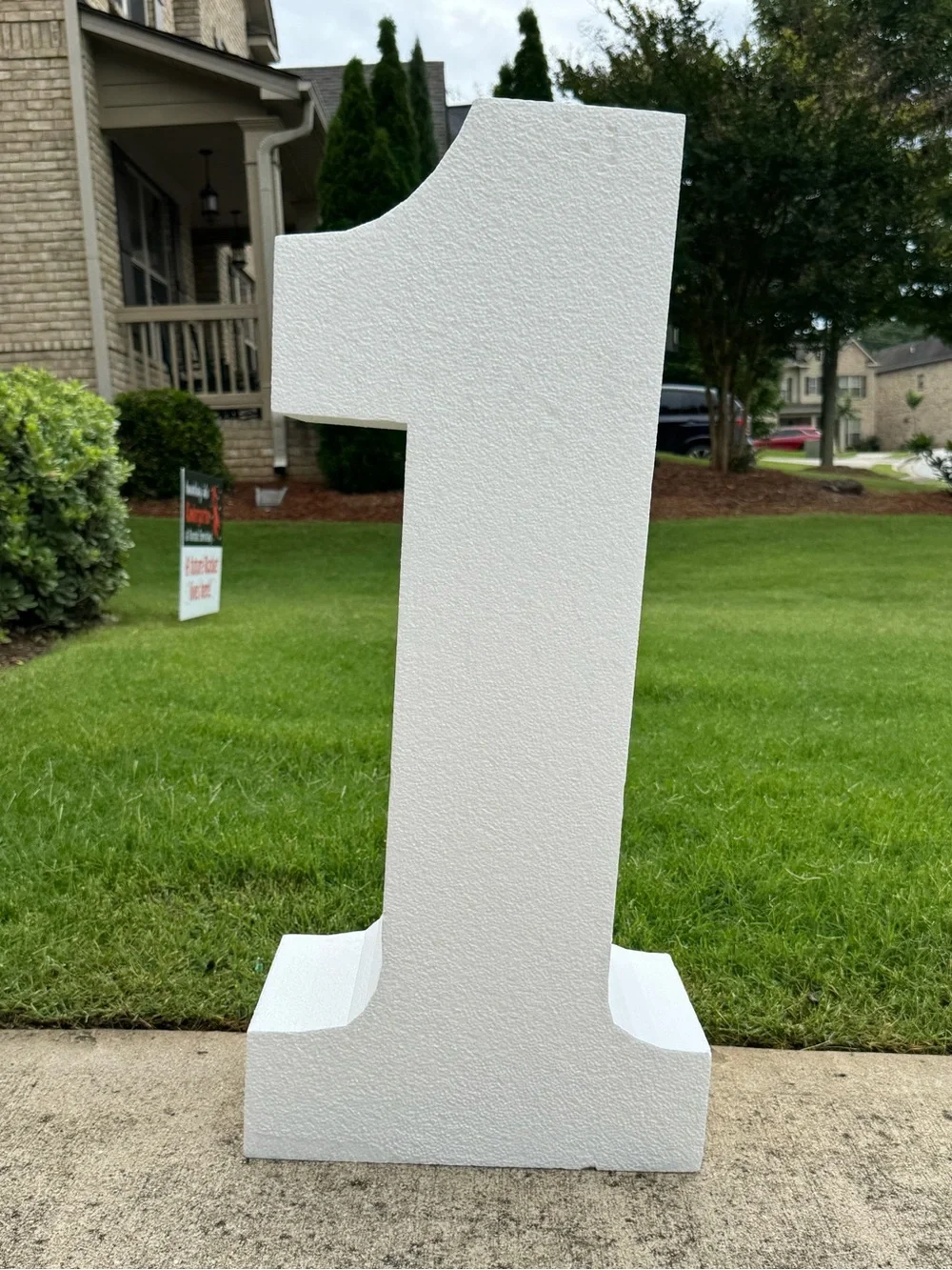 Large Decorative Foam Number 1 / 30” Tall Event Props